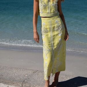 Limoncello Beaded Clara Skirt